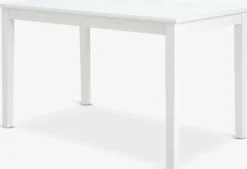KIRKEBYMesa de comedor KIRKEBY 80x130/220 blanco