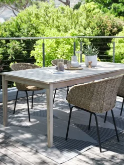 KOLLEN + TUERNEMesa KOLLEN L205 madera dura + 4 sillas TUERNE natural