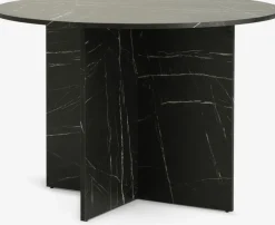 KRONDALMesa de comedor KRONDAL Ø110 color mármol negro
