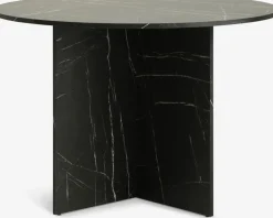 KRONDALMesa de comedor KRONDAL Ø110 color mármol negro