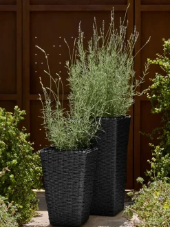KUBBCesto de jardín KUBB A36xL36xA70 negro