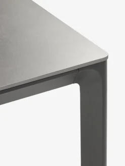 KUMLA + HEMSEDALMesa KUMLA L200 gris + 4 sillas HEMSEDAL negro