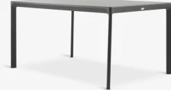 KUMLA + INGSTRUPMesa KUMLA L150 gris + 4 sillas INGSTRUP negro