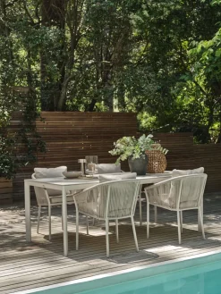 KUMLAMesa de jardín KUMLA A95xL200 beis