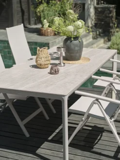 KUMLAMesa de jardín KUMLA A95xL200 beis