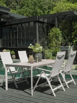 KUMLAMesa de jardín KUMLA A95xL200 beis
