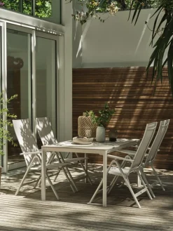 KUMLAMesa de jardín KUMLA A95xL150 beis