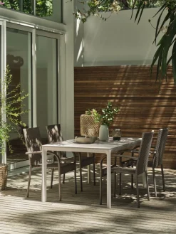 KUMLAMesa de jardín KUMLA A95xL150 beis