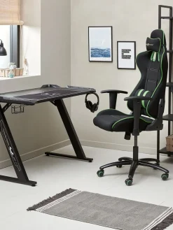 LAMDRUPSilla gaming LAMDRUP negro/verde