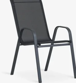 LEKNESSilla apilable LEKNES negro