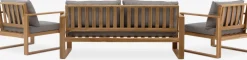 LILLEHOLMConjunto muebles jardín LILLEHOLM 4,5 plazas teca