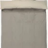 LILLIANGOLDJuego funda nórdica algodón lavado LILLIAN 155x220 negro