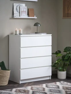 LIMFJORDENCómoda LIMFJORDEN 4 cajones blanco
