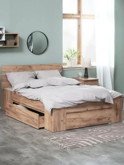 LIMFJORDENEstructura cama LIMFJORDEN 135x190 roble salvaje natural