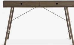 LINDVEDEscritorio LINDVED 48x120 2 cajones color roble oscuro