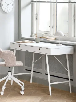 LINDVEDEscritorio LINDVED 48x120 2 cajones blanco