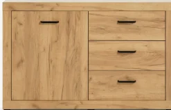 LINTRUPAparador LINTRUP 1 puerta 3 cajones roble salvaje natural