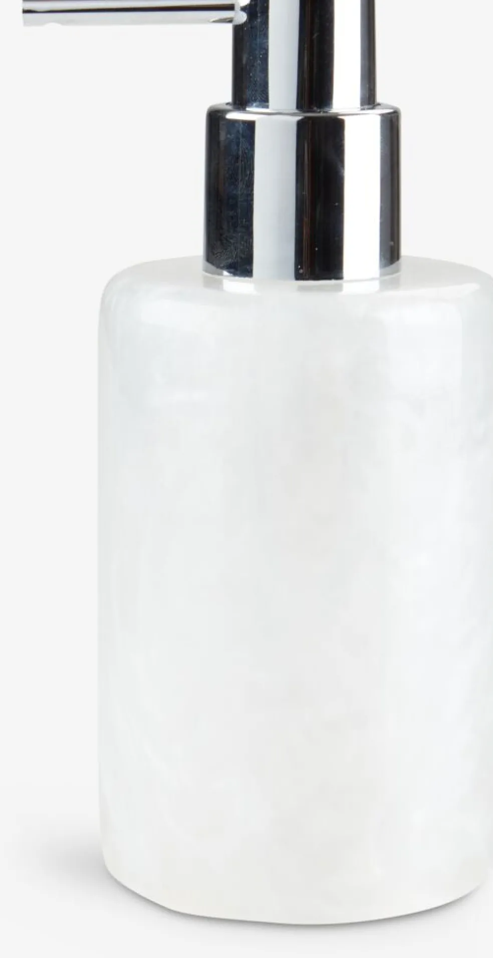 LISTERBYDispensador de jabón LISTERBY efecto nácar blanco