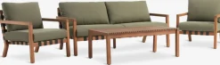 LITSBACKENConjunto muebles jardín LITSBACKEN 4,5 plazas madera dura