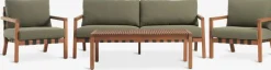 LITSBACKENConjunto muebles jardín LITSBACKEN 4,5 plazas madera dura