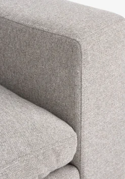 LYBYSofá modular LYBY 5 plazas rinconero tela arena