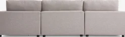 LYBYSofá modular LYBY 5 plazas rinconero tela arena