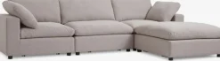 LYBYSofá modular LYBY 3 plazas chaise longue tela arena