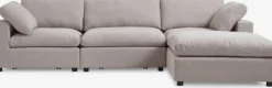 LYBYSofá modular LYBY 3 plazas chaise longue tela arena