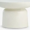 LYDUMMesa de centro LYDUM Ø60 fibrocemento beis