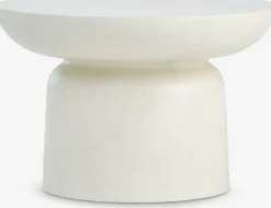 LYDUMMesa de centro LYDUM Ø60 fibrocemento beis
