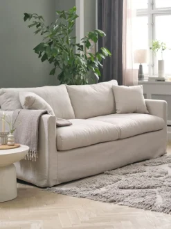 LYNGAASofá LYNGAA 3 plazas funda extraíble tela beis