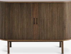 LYNGVIGAparador LYNGVIG 120cm 2 puertas persiana roble oscuro