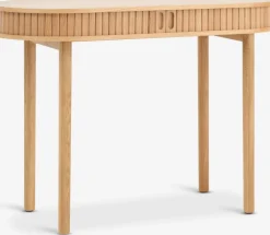 LYNGVIGMesa consola LYNGVIG 50x110 2 puertas persiana roble natural