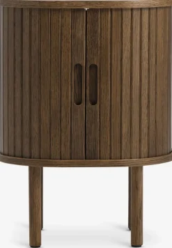 LYNGVIGMesita de noche LYNGVIG 2 puertas persiana roble oscuro