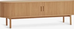 LYNGVIGMueble TV LYNGVIG 160cm 2 puertas persiana roble natural
