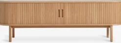 LYNGVIGMueble TV LYNGVIG 160cm 2 puertas persiana roble natural
