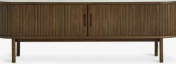 LYNGVIGMueble TV LYNGVIG 160cm 2 puertas persiana roble oscuro