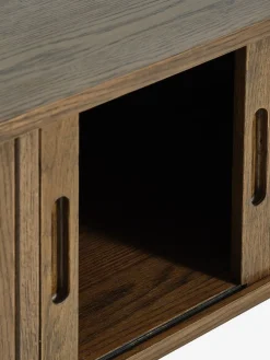 LYNGVIGMueble TV LYNGVIG 160cm 2 puertas persiana roble oscuro