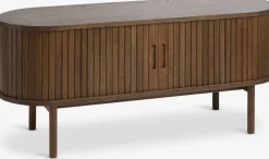 LYNGVIGMueble TV LYNGVIG 120cm 2 puertas persiana roble oscuro