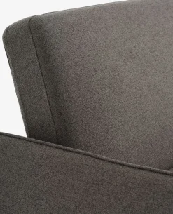 LYSTRUPSofá cama LYSTRUP 2 plazas tela gris oscuro