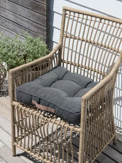 LYTTESHOLMCojín de jardín para silla LYTTESHOLM gris oscuro