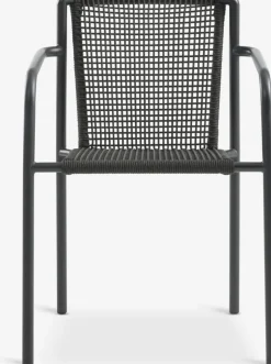 MADERUP + KRISTIANSTADMesa MADERUP L205 negro + 4 sillas KRISTIANSTAD verde