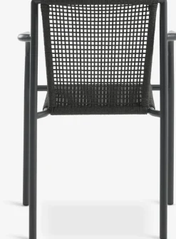 MADERUP + KRISTIANSTADMesa MADERUP L150 negro + 4 sillas KRISTIANSTAD verde