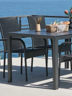 MADERUPMesa de jardín MADERUP A90xL150 negro