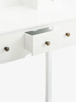 MALLINGTocador MALLING con espejo y 5 cajones blanco