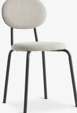 MALTSilla de comedor MALT tela arena/negro