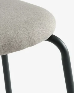 MALTSilla de comedor MALT tela arena/negro