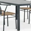 MARIELYST + TAGMARKMesa MARIELYST L150 gris + 4 sillas TAGMARK negro