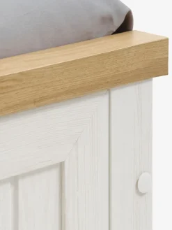 MARKSKELEstructura cama MARKSKEL 135x190 blanco/roble salvaje nat