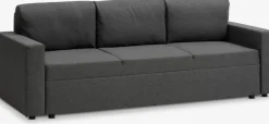 MARSLEVSofá cama MARSLEV 3 plazas tela gris oscuro
